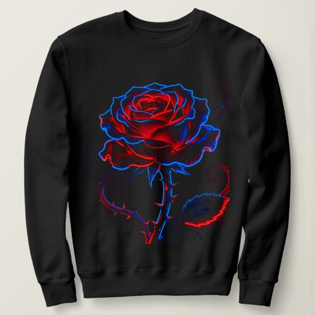 Neon Rose Sweatshirt (Design Front)