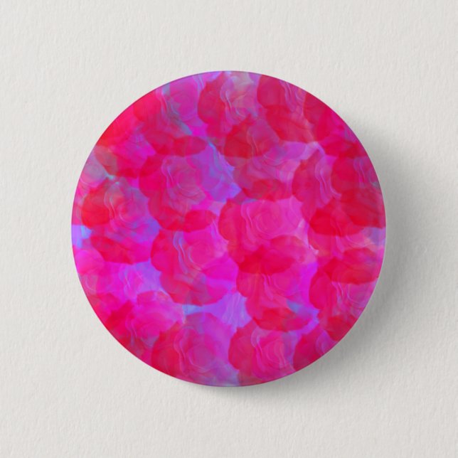 Neon Roses Button (Front)