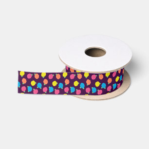 Neon Roses Ribbon Satin Ribbon