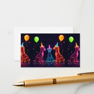Neon Safari Enclosure Card