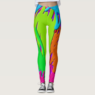Neon Scribbles Leggings