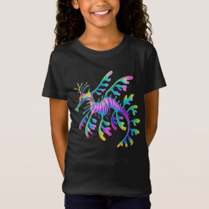 Neon Sea Dragon – Surreal Ocean Art T-Shirt