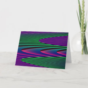 Neon Seas Greeting Card
