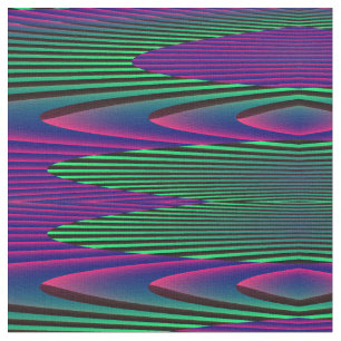 Neon Seas Patterned Craft Fabric