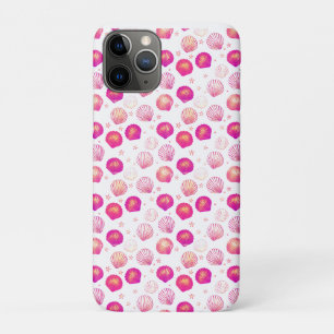 Neon Seashells on Black – Seamless Coastal Pattern Case-Mate iPhone Case