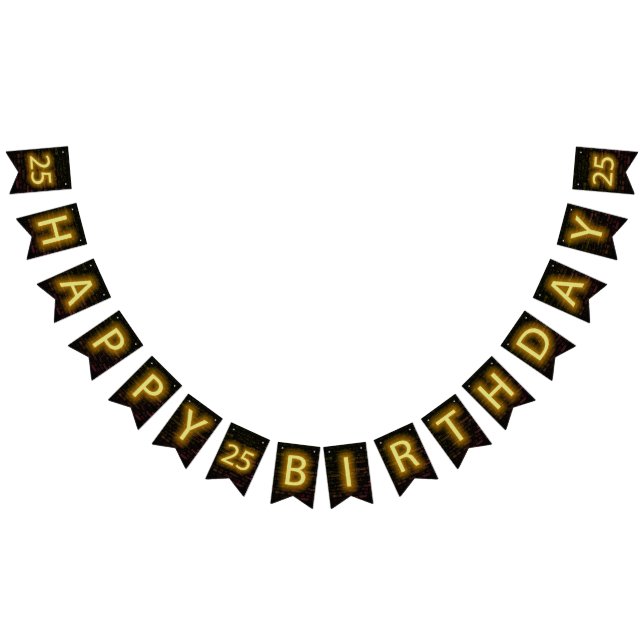 Neon Sign on Brick for 25th Birthday (All)