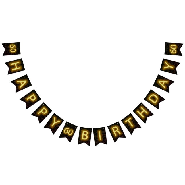 Neon Sign on Brick for 60th Birthday (All)