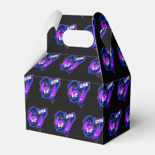 Neon Six Seven Birthday Favor Box