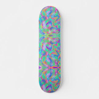 Neon skateboard deck