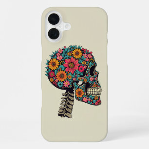 Neon skull- Halloween gothic iPhone 16 Plus Case