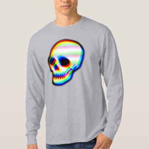 Neon Skull Illustration T-Shirt