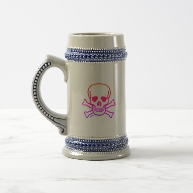 Neon Skull stein (Left)