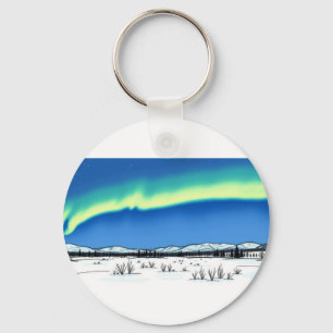 Neon sky key ring