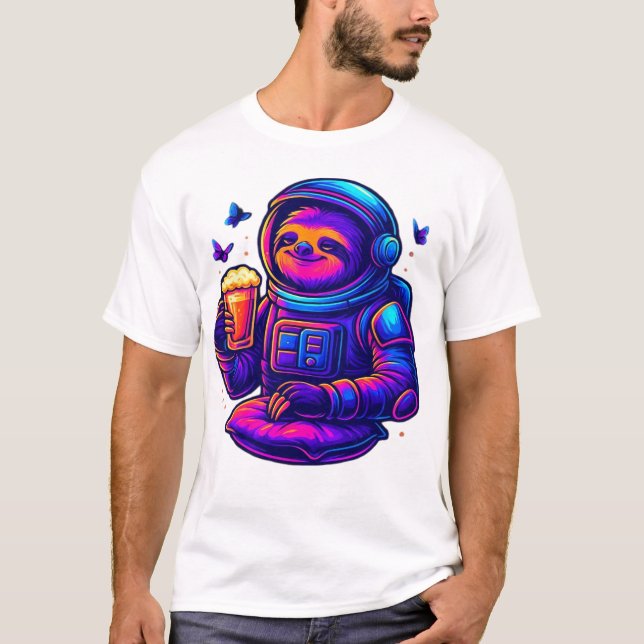 Neon Sloth � Don�t Hurry Essential T-Shirt (Front)