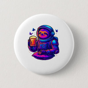 Neon Sloth � Don�t Hurry Essential T-Shirt 6 Cm Round Badge