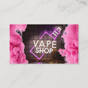 Neon Smoke Shop Business Card