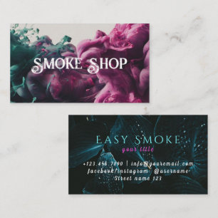 Neon Smoke Shop Business Card