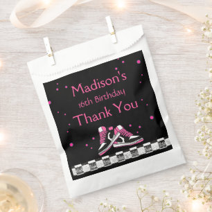 Neon Sneaker Birthday, Glitter  Favour Bags