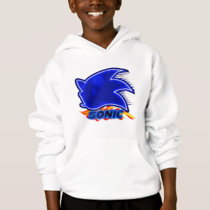 Neon Sonic Flame Logo - High-res game illustration