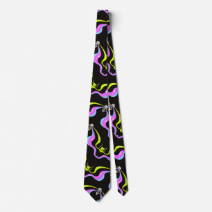 Neon Soundwave Tie