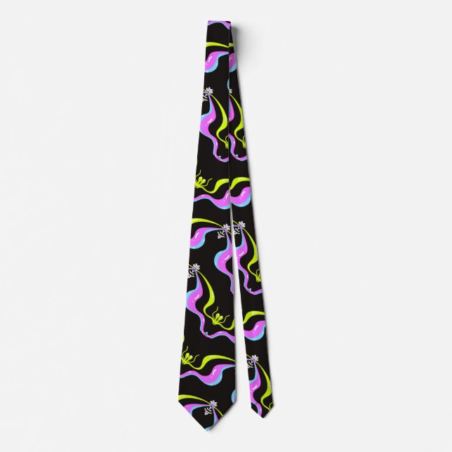 Neon Soundwave  Tie (Front)