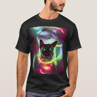 Neon Space Pug T-Shirt