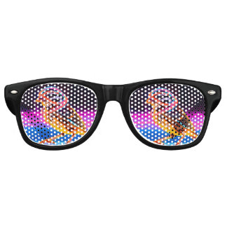 Neon Sparrow with Glowing Accents Retro Sunglasses