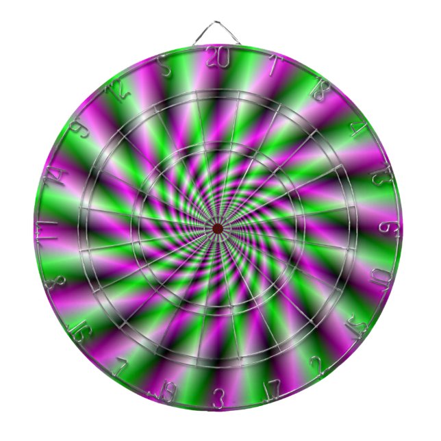 Neon Spinning Wheel  Dartboard (Front)