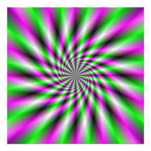 Neon Spinning Wheel Photo Print