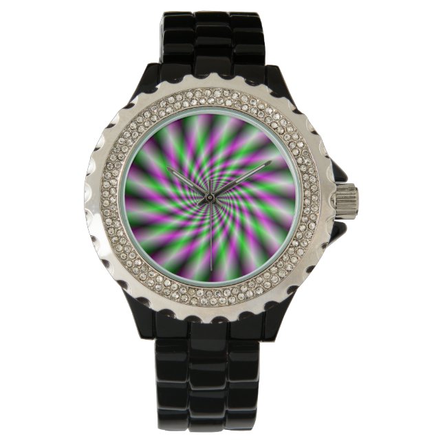 Neon Spinning Wheel Watch (Front)