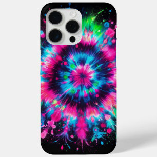 Neon Splash, Tie-dye iPhone 15 Pro Max Case