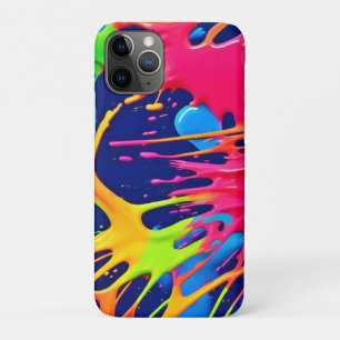 Neon Splatter: Abstract Vibrant Art Case-Mate iPhone Case