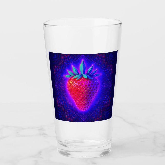 Neon Strawberry vivid Look Glass (Front)
