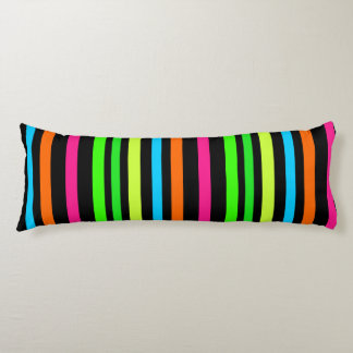Neon stripes body cushion