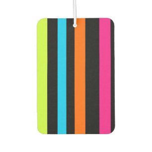 Neon stripes car air freshener