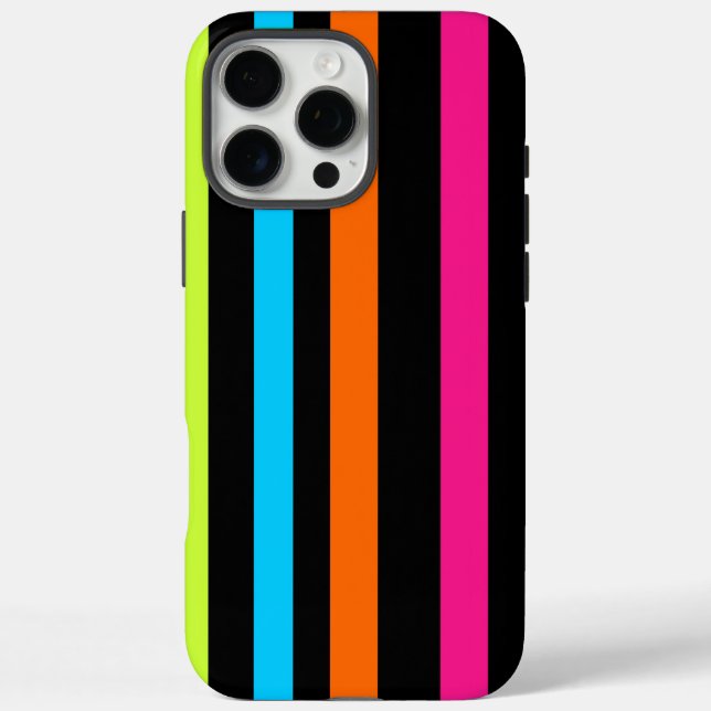Neon stripes Case-Mate iPhone case (Back)
