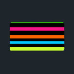 Neon stripes label<br><div class="desc">http://www.zazzle.com/dinatemraz*</div>