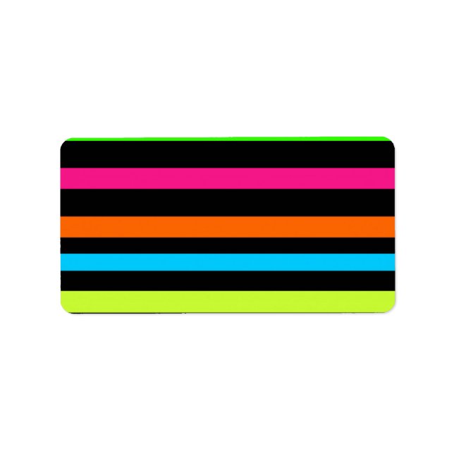 Neon stripes label (Front)