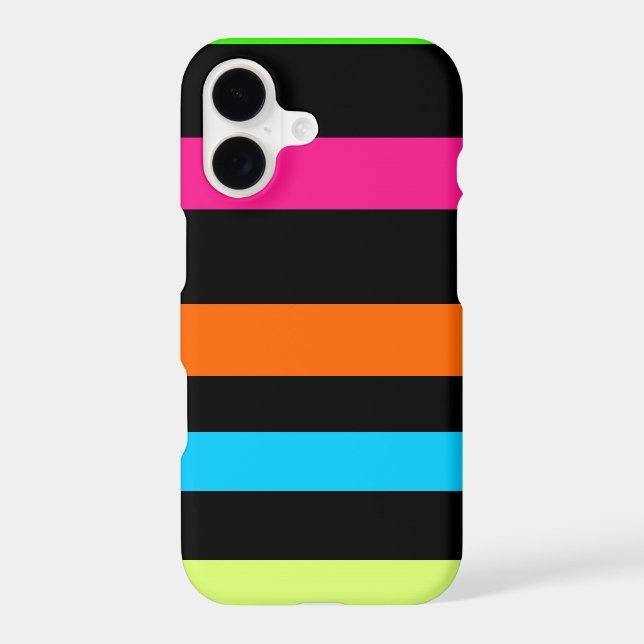 Neon Stripes Pattern (Back)