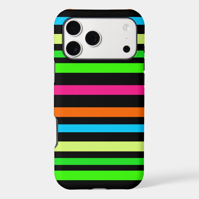 Neon Stripes Pattern (Back)