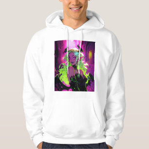 Neon Succubus Demon Anime Girl Hoodie