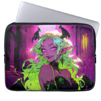 Neon Succubus Demon Anime Girl
