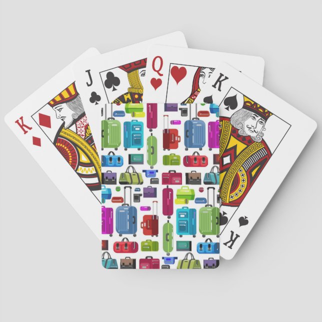 Neon Suitcases Playing Cards (Back)