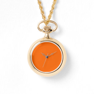 Neon Sunset Orange Solid Colour   Classic Watch