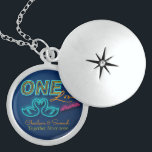 🦢Neon Swan One Love     Locket Necklace<br><div class="desc">This design features love swans and hearts in bright neon light. The word "One Love" is written using trendy neon text effects. Great gift for couples during Valentine's, and Anniversary or for a special wedding gift. Easily customise the couple's name and year using the "Personalised" button. Do Check out all...</div>
