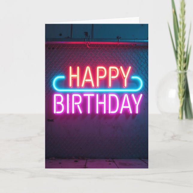 Neon Sweet Birthday Card (Front)