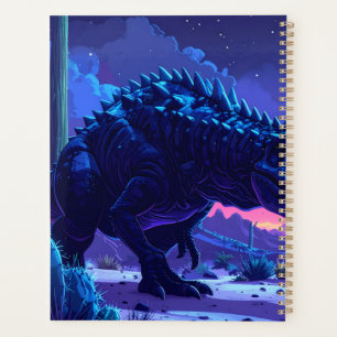 Neon T Rex Night Run Planner