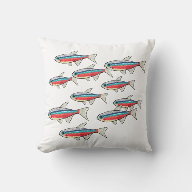 Neon Tetra Cushion (Front)