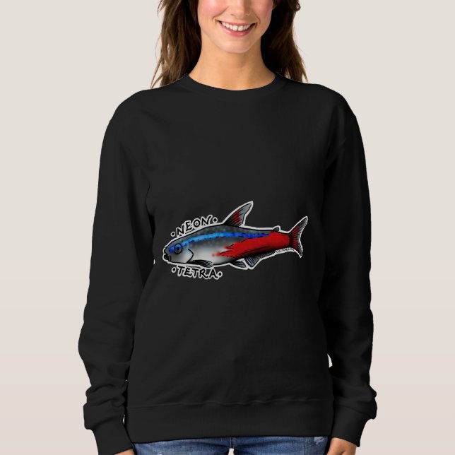 Neon Tetra Fish Sweatshirt (Front)
