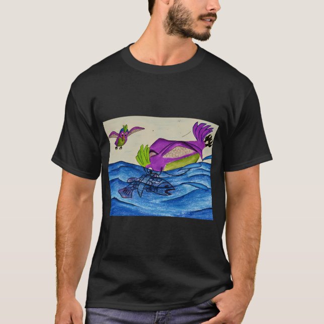 Neon Tetra Fish T-Shirt (Front)